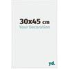 Yd. Cornice 30x45 cm Bianco Lucente - Cornice in Plastica Annecy | Your Decoration, Vetro acrilico antiriflesso, Montaggio a parete, Adatta per foto, poster o puzzle, Made in Holland