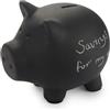 Balvi Salvadanaio Oink Bank Colore nero Personalizzabile e riutilizzabile Ceramica