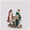 EDG Natività in Cammino con Asinello H32 cm Verde Rosso