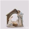 EDG Natività Natalizia EDG Bianca e Azzurra H 30 cm