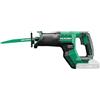 HIKOKI Sega a sciabola a batteria CR18DMA (18 V, sega a cubo: 29 mm, vibrazioni a vuoto: 8,7 m/sec², seghe in legno Ø 300 mm, diametro tubo: 130 mm, seghe in acciaio Ø:19 mm) senza batteria