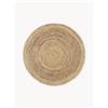 Westwing Collection Tappeto rotondo in iuta fatto a mano Sharmila - Beige