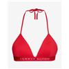 Tommy Hilfiger Top bikini Tommy Hilfiger Original Logo rosso donna - M