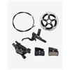 Shimano Freno a disco idrico Shimano XT M8120 4 pistoni posteriore + Disco Center Lock - 160mm