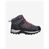 CMP Scarponi CMP Rigel Mid Waterproof grigio fumo fucsia donna - 36
