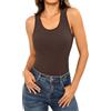 Aottori Canotta Termica Donna Girocollo Slim Fit Elegante Invernale | Canottiera Cotone Basic, Tops Elasticizzato, Maglia Senza Maniche, Sottogiacca, Intimo Casual