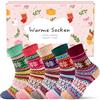 inaWarm 5 paia di calzini termici in lana da donna, caldi, spessi, invernali, traspiranti, colorati e comodi, regali per donne, regalo di San Valentino per lei, taglia 35-42