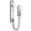 Sayayo Catena di Sicurezza per Porte con Pulsante Anti-Furto Argento | in Acciaio Inox Blocco Catena Porta Sicurezza Serratura Porta per Finestre Interne, Albergo, Casa in Affitto, 20CM