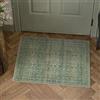 PureCozy Tappetino da Pavimento Lavabile Verde 60x90cm, Piccolo per L'Ingresso, Vintage, a Pelo Corto, Antiscivolo, Stile Boho, per Corridoio, Bagno, Cucina
