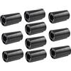 Wresetly Confezione da 10 adattatori per batteria AA a C, da AA a C, da AA a C, adattatore per batteria da AA a C (nero)