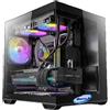 Tiburcc Computer Gaming PC Panoramico mini doppia camera (R5 7500F, RTX 5070 12GB) 32GB RAM 1TB NVMe WIFI Bluetooth