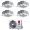 LG CONDIZIONATORE LG QUADRI SPLIT CASSETTA 4 VIE 9000+9000+9000+12000 BTU INVERTER R32 MU4R25.U24 A++