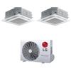 LG CONDIZIONATORE LG DUAL SPLIT CASSETTA 4 VIE 12000+12000 BTU INVERTER R32 MU3R21.U24 A+++