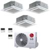 LG CONDIZIONATORE LG TRIAL SPLIT CASSETTA 4 VIE 12000+12000+12000 BTU INVERTER R32 MU4R25.U24 A++