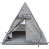 Trixie Igloo da esterno Tipi Samoa per gatti con griglia di ventilazione Grigio 55x50x55 cm