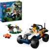 LEGO City ATV dell'Esploratore della Giungla, Giochi per Bambini e Bambine da 6 Anni, Veicolo Giocattolo da Costruire con Minifigure di Johnny Thunder e Panda Rosso, Piccolo Regalo di Compleanno 60424