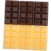 ERINGOGO Cioccolato Finto Realistico 6 Pezzi in Resina per Decorazione | Facile da Mantenere, Aspetto Classico ed Elegante, per Addobbo di Dessert e Tavoli