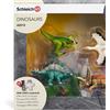 Schleich - Figure di animali, mini dinosauri con zona di scoperta del puzzle; 42213