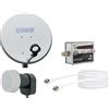 Schwaiger SATSET441 Antenna satellitare 10,7 - 12,75 GHz Nero, Grigio, Argento