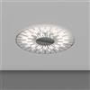 TopLight AROUND YOU APPLIQUE PLAFONIERA PICCOLA COLORE CROMO CON DIFFUSORE PMMA BIANCO LED 3000K 2000LM 25W