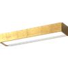 TopLight BIOS APPLIQUE PLAFONIERA BIEMISSIONE MEDIA FOGLIA ORO A LED 3000-4000K 18W 1980LM CON DIFFUSORE IN METACRILATO SATINATO
