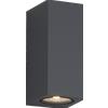 TopLight ATENE APPLIQUE BIEMISSIONE 2 LUCI GRIGIO ANTRACITE IP65 IK04 ATTACCO GU10