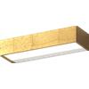TopLight BIOS APPLIQUE PLAFONIERA BIEMISSIONE PICCOLA FOGLIA ORO A LED 3000-4000K 12W 1320LM