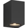 TopLight ATENE APPLIQUE MONOEMISSIONE 1 LUCE NERO IP65 IK04 ATTACCO GU10