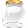TopLight DRUM PLAFONIERA PICCOLA DECORO ORO OPACO LED 3000K 965LM 8W