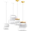 TopLight DRUM SOSPENSIONE PICCOLA MONTATURA CON ROSONE BIANCO LED 3000K 965LM 8W