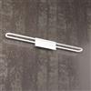 TopLight CIRCUIT APPLIQUE IN METALLO E DIFFUSORE IN ACRILICO BIANCO A LED GRANDE LUCE CALDA 3000k 2880lm 24w