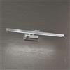 TopLight FLEXA APPLIQUE GRANDE LUCE CALDA CROMO LED 3000K 300LM 12W 60,4CM