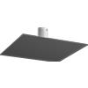 TopLight FLOPPY PLAFONIERA 4 LUCI ATTACCO GX53 IN METALLO GRIGIO ANTRACITE CON STAFFA DI FISSAGGIO E COPRIBASE