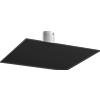 TopLight FLOPPY PLAFONIERA 4 LUCI ATTACCO GX53 IN METALLO NERO CON STAFFA DI FISSAGGIO E COPRIBASE