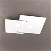 TopLight ECHO APPLIQUE PLAFONIERA 2 LUCI ATTACCO GX53 BIANCO