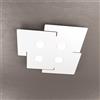 TopLight ECHO APPLIQUE PLAFONIERA 4 LUCI ATTACCO GX53 BIANCO