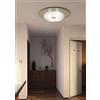TopLight APPLIQUE CHLOE PLAFONIERA 3LUCI ATTACCO E27 VETRO OPALE SATINATO + DECORO SABBIA