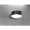 TopLight EGG APPLIQUE A PARETE NERA 1 LUCE ATTACCO G9 IN METALLO E VETRO