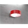 TopLight EGG APPLIQUE A PARETE ROSSA 1 LUCE ATTACCO G9 IN METALLO E VETRO