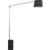 TopLight CORNER PIANTANA 1189- 1 LUCE ATTACCO E27 TUBO SINGOLA CURVA CON BASE PARALLELEPIPEDO NERO CON DIFFUSORE CONICO NERO