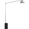 TopLight CORNER PIANTANA 1189- 1 LUCE ATTACCO E27 TUBO SINGOLA CURVA CON BASE PARALLELEPIPEDO NERO CON DIFFUSORE METALLICO