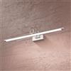 TopLight HEAT APPLIQUE MEDIA LUCE NATURALE NICKEL SATINATO LED 4000K 310LM 12W