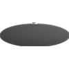 TopLight PLAFONIERA-APPLIQUE DISK 12 LUCI ATTACCO GX53 GRIGIO ANTRACITE CON STAFFA DI FISSAGGIO E COPRIBASE