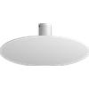 TopLight PLAFONIERA-APPLIQUE DISK 5 LUCI ATTACCO GX53 BIANCO CON STAFFA DI FISSAGGIO E COPRIBASE
