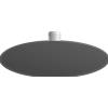 TopLight PLAFONIERA-APPLIQUE DISK 7 LUCI ATTACCO GX53 GRIGIO ANTRACITE CON STAFFA DI FISSAGGIO E COPRIBASE