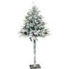 MERCURY ALBERO DI NATALE FUSTO ALTO INNEVATO 180cm 39586