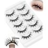 Obeyalash Anime Autoadesive Manga Ciglia Finte (6D30) | Ciglia Finte Senza Colla Manga Glueless Reusable Press On Lashes No Glue Needed