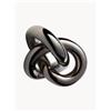 Cooee Design Oggetto decorativo fatto a mano Knot, alt. 9 cm - Argento