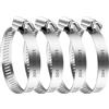 LuoJinZisy 4 Pezzi Fascette Stringitubo Set,Fascetta Stringitubo Regolabile 78-101mm | Fascette Metalliche, Fascette a Vite in Acciaio Inox, per Lavatrice, Tubi Piscina, Giardino, Tubi Gas, Acqua, Auto