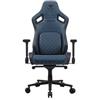 COUGAR CGR-DSF-BUB Sedia per gaming universale con Braccioli 4D, Cuscino Lombare e Riposacollo, Blu Marino